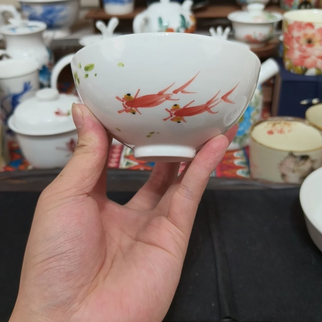 摆件景德镇手工手绘高温瓷器