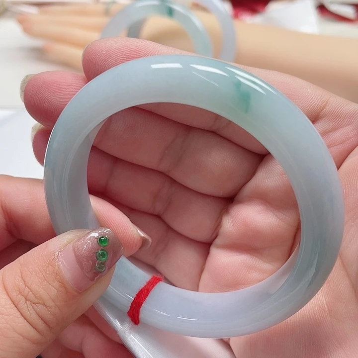 翡翠手镯未镶嵌缅甸翡翠手镯57圈