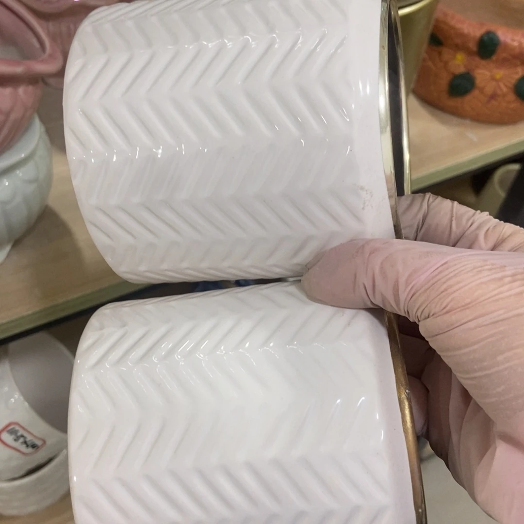 红陶高温陶瓷花盆