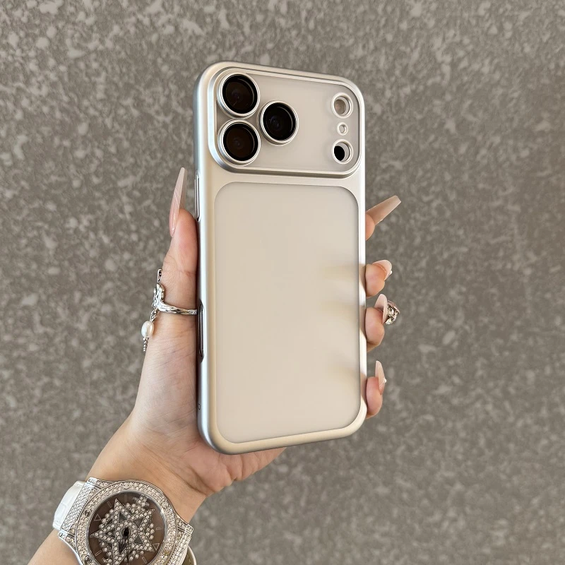 适用于iPhone17promax手机壳新款电镀全包苹果17磨砂17Pro防摔薄