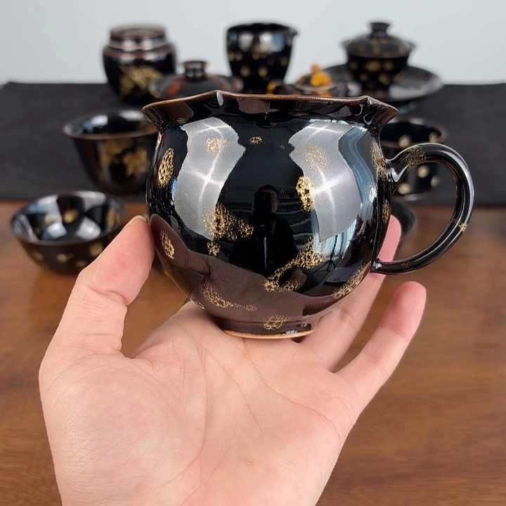 瓷点彩鹧鸪斑咖啡杯