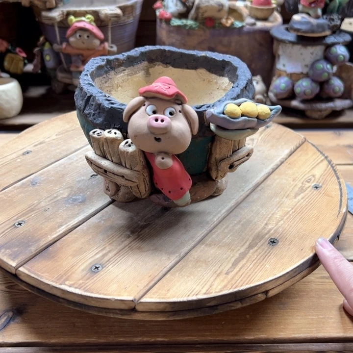 嘻哈多肉花盆百搭