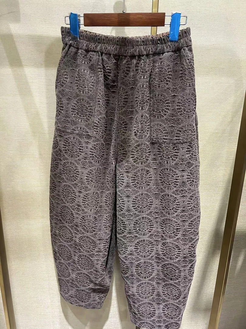 田新家  秋季新品上新重磅小脚裤(86280宝相花小脚裤)