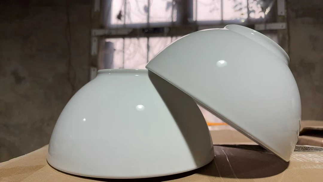 景德镇高温陶瓷玉泥胎八寸大汤碗 2 只