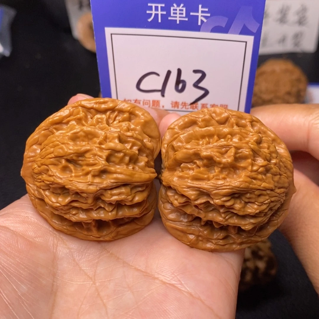 桃核吊坠42全品虎头c163