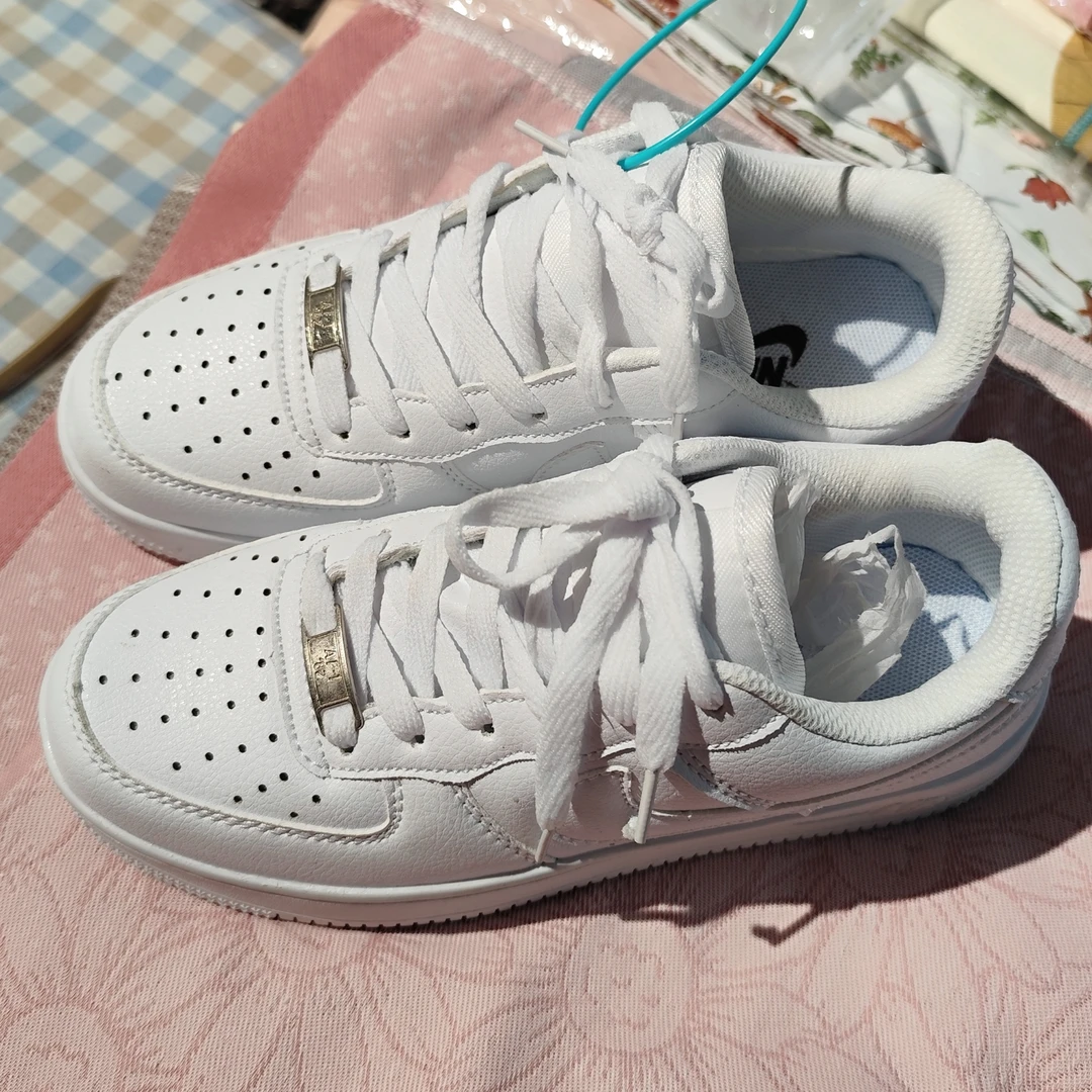 昌达减震小白鞋板鞋休闲鞋白色运动鞋透气纯白