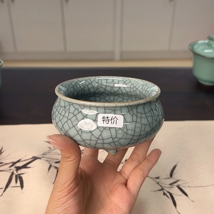 龙泉云间青瓷小米茶器