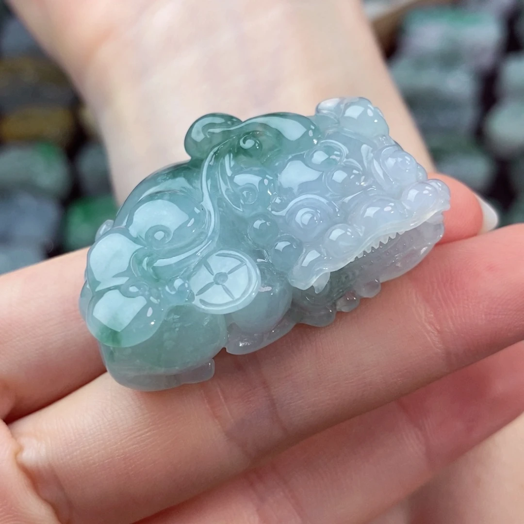 翡翠未镶嵌颈饰天然