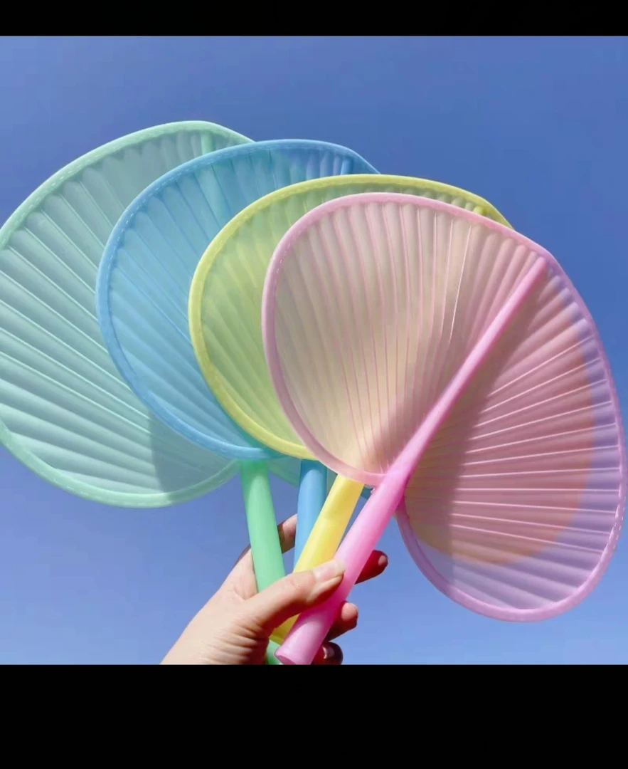 【到手5把】M夏季爆品芭蕉扇塑料蒲扇加厚耐用摔不坏手摇扇子5把