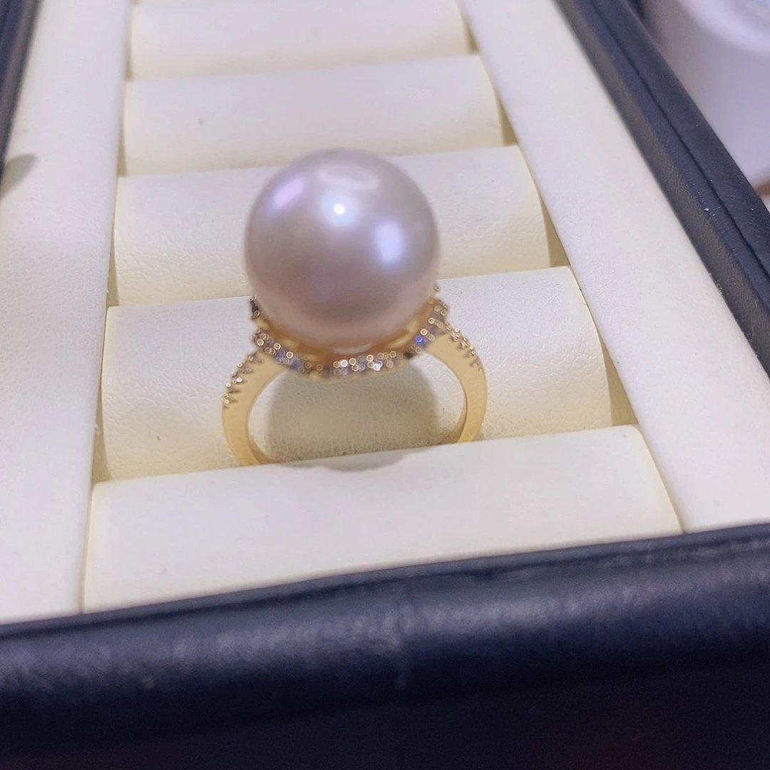 淡水珍珠戒指合金