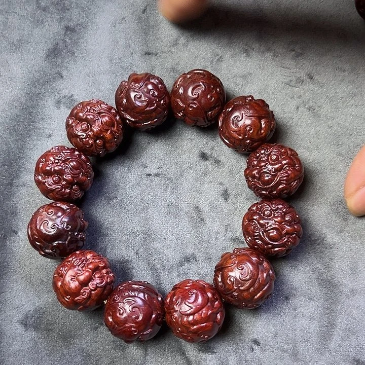 小叶紫檀手串/手链貔貅2.0