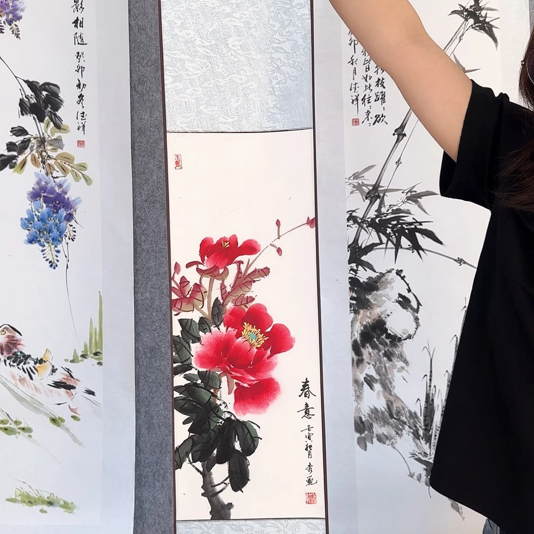 国画纯手绘 福利品20*120
