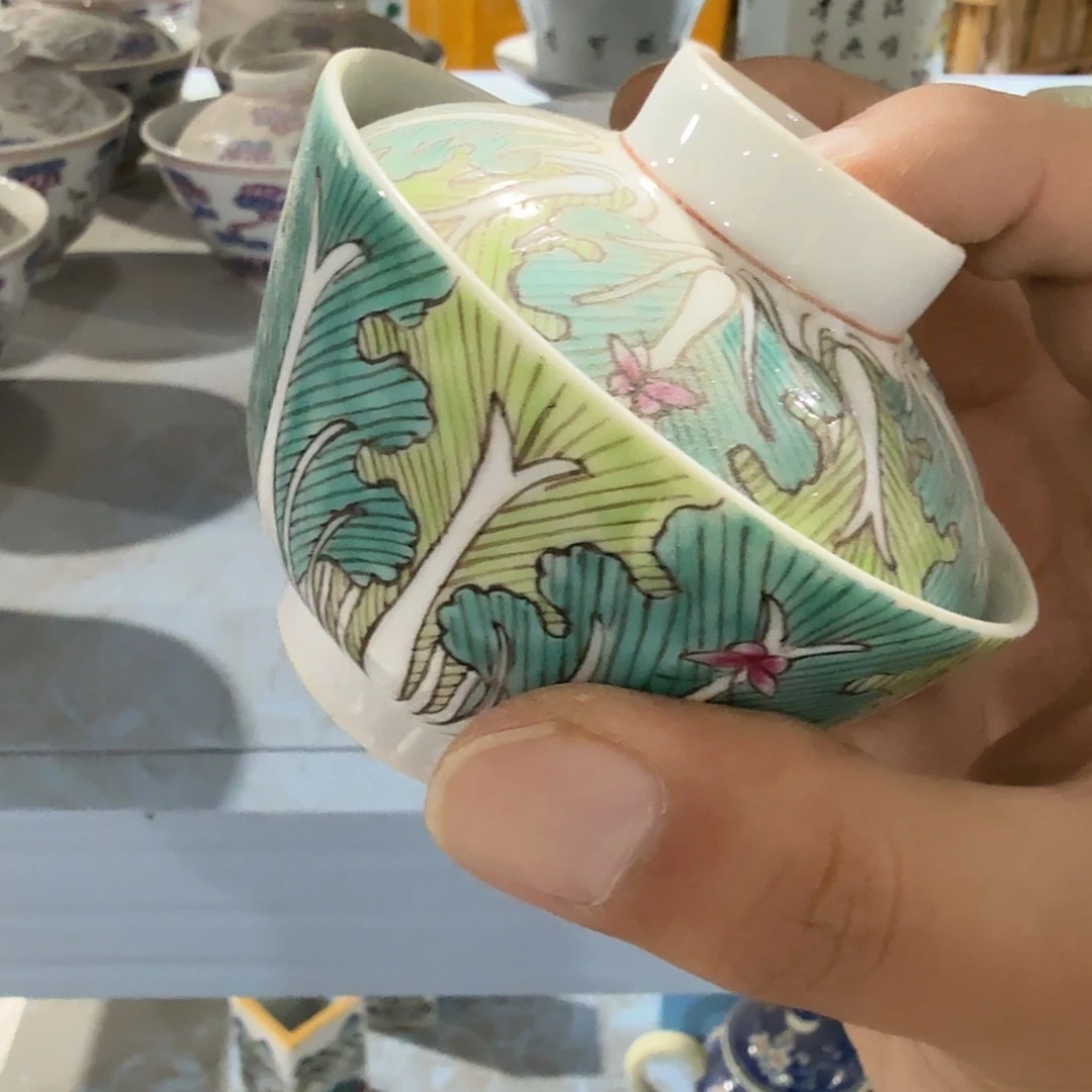 瓷片摆件手绘瓷器处理