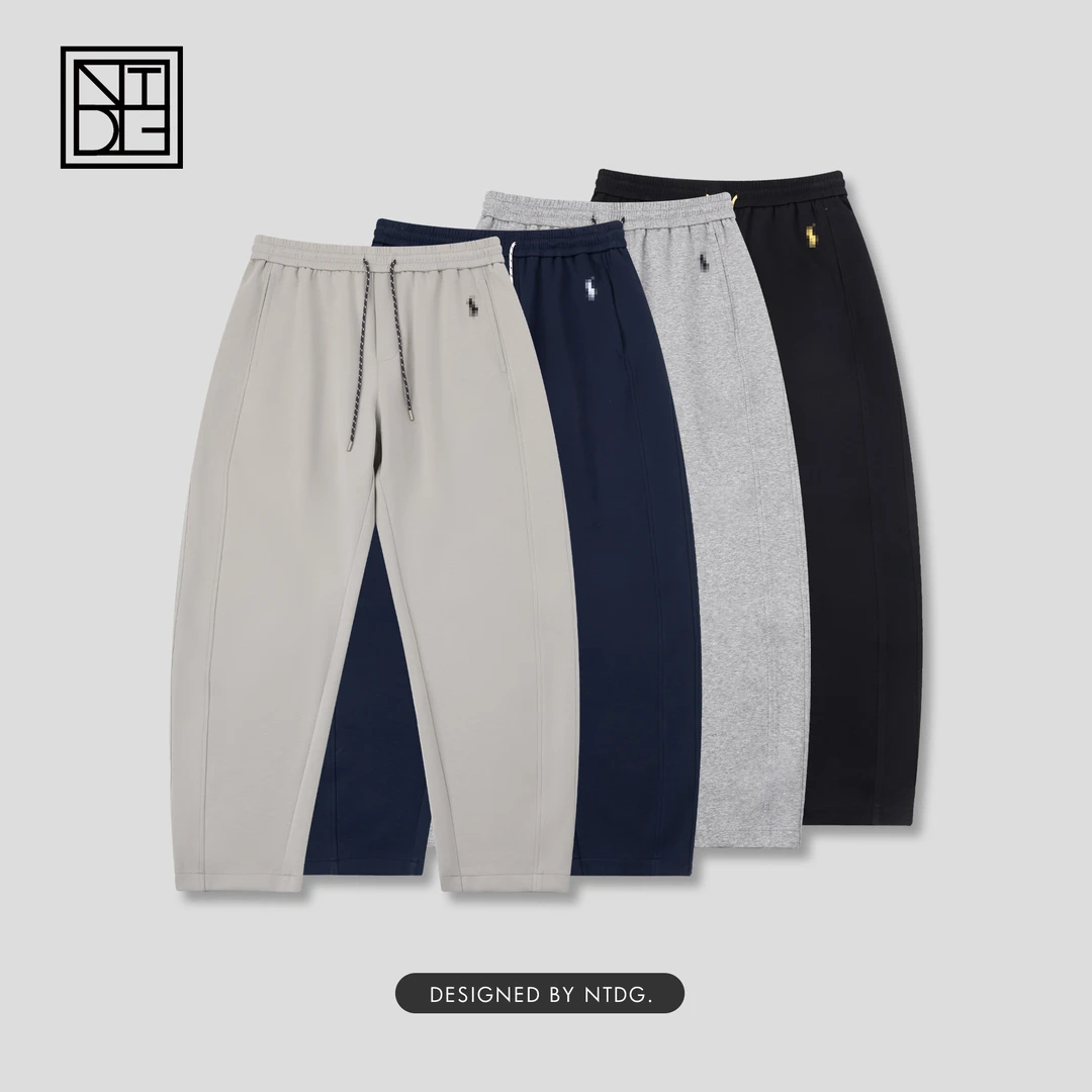 春季新款舒适休闲慵懒百搭弯刀裤81367