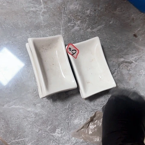 瓷片6个国营厂库存9.5厘米60