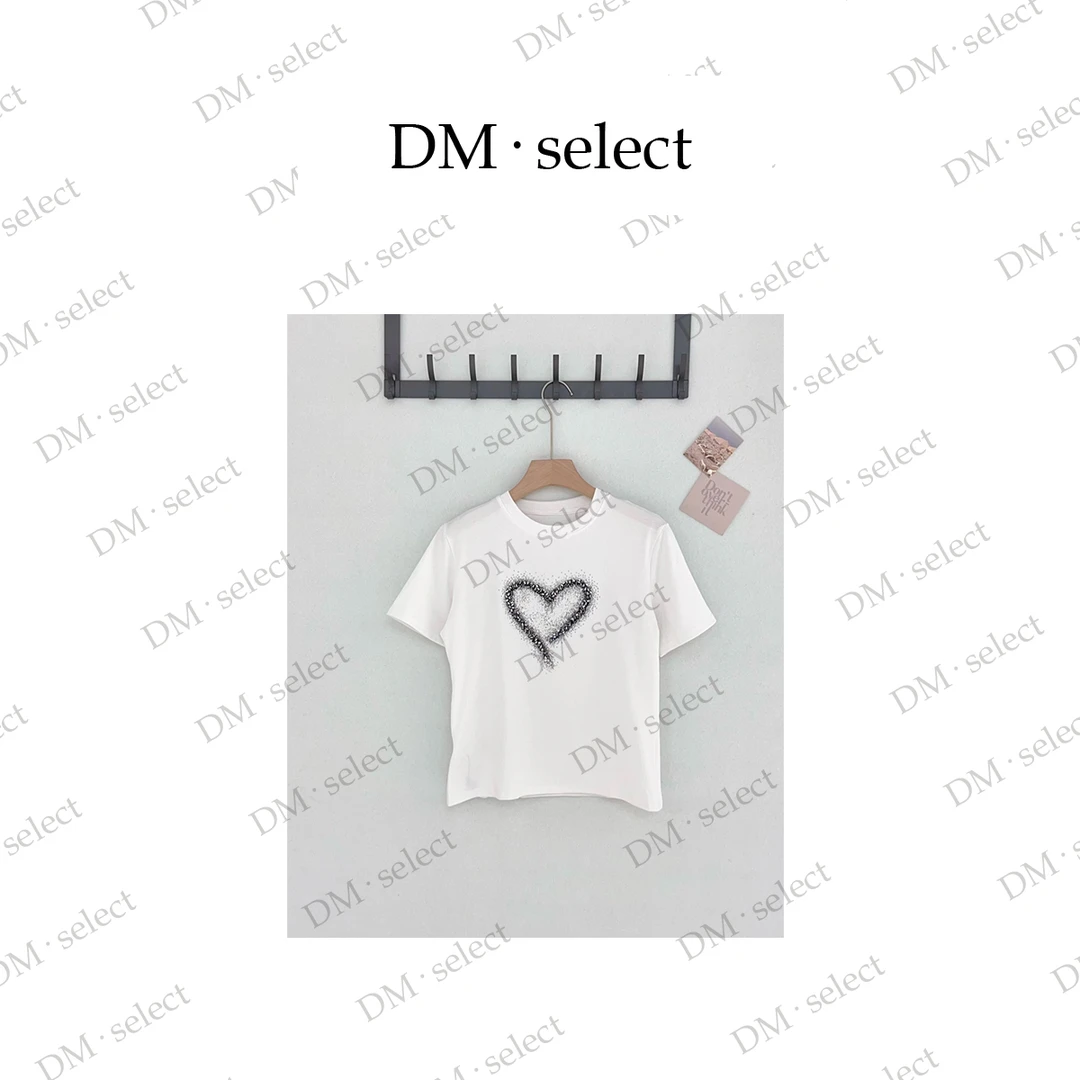 【1976】大漫甄选爱心烫钻短袖T恤XYHY8626T