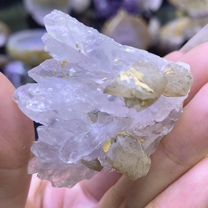 未镶嵌珠宝半成品紫晶奇石矿标