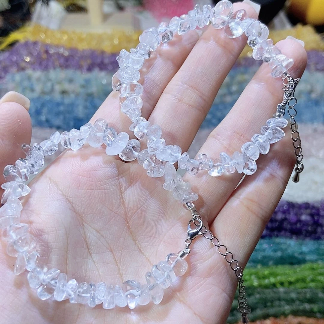 未镶嵌珠宝半成品水晶白水晶手链