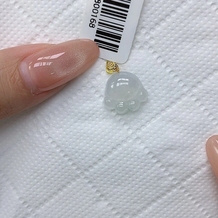 颈饰18K金镶嵌翡翠