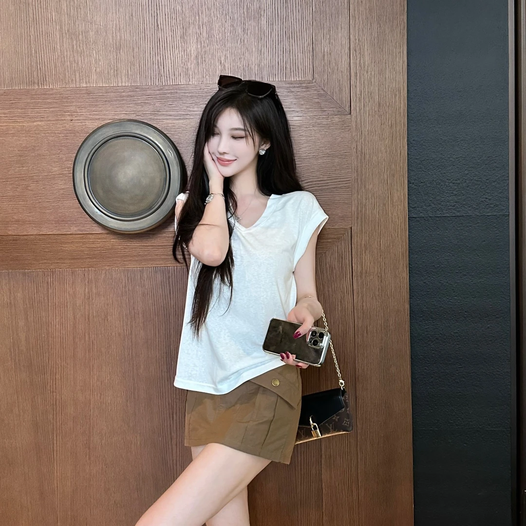 GABBY 夏季棉背心T恤女L1410