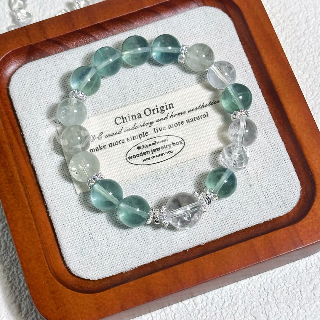 1701-【绿野仙踪】绿萤石禾木原创手串小众设计款手链