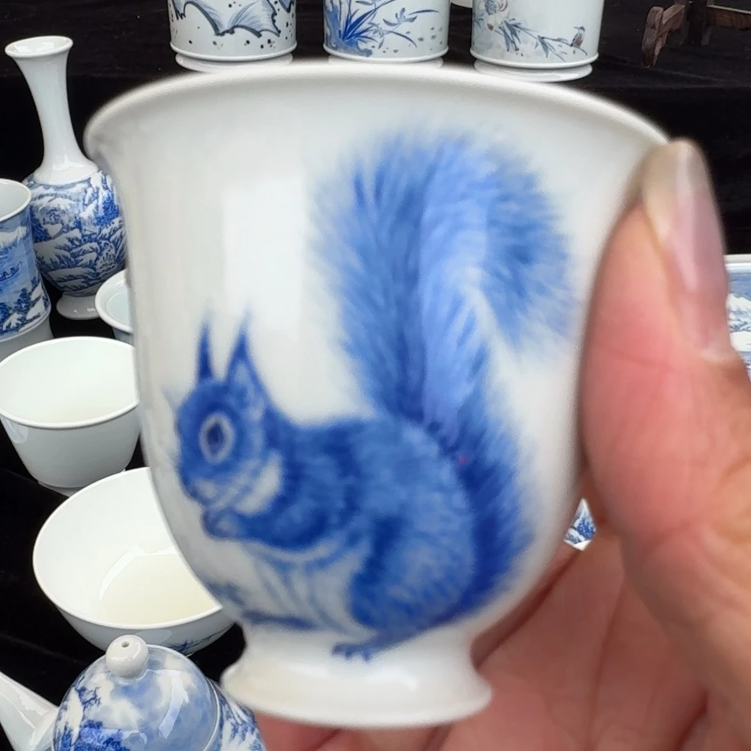 景德镇陶瓷手绘单杯