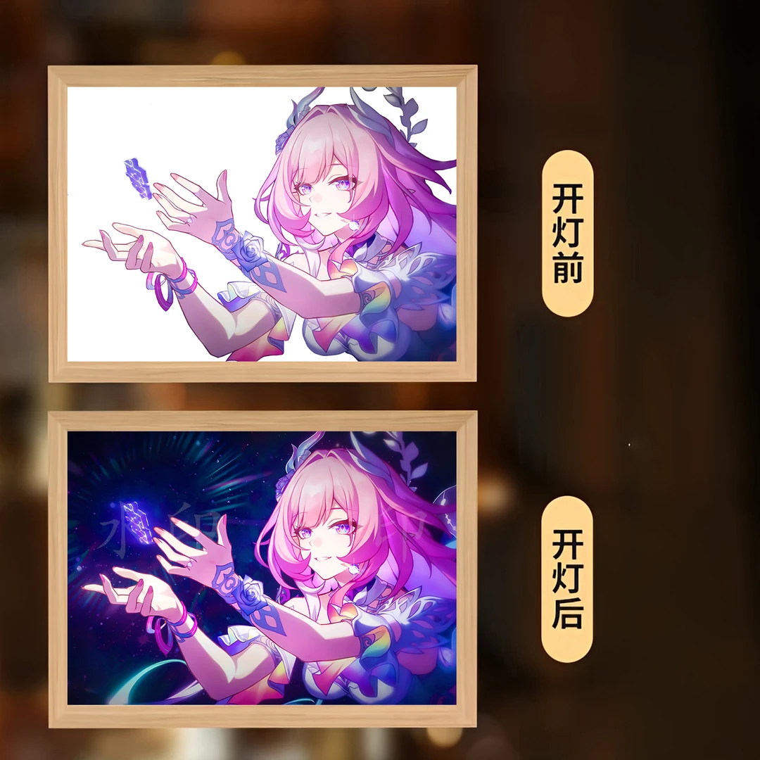 崩坏星穹铁道灯光画周边流萤遐蝶氛围灯卧室床头小夜灯送生日礼物