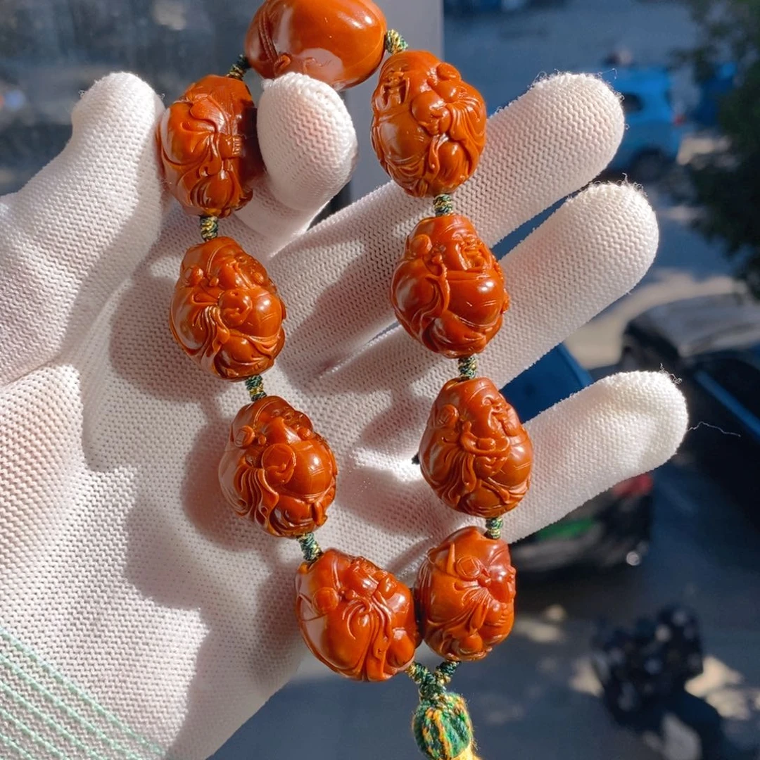 手串/手链橄榄核曹华老师2.05铁核老作品，八方来财