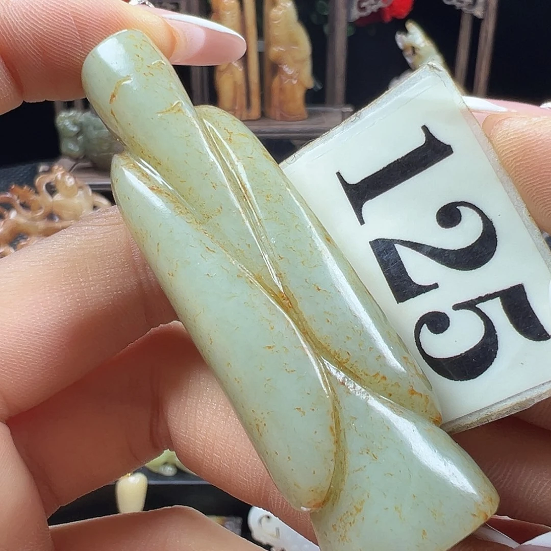 和田玉未镶嵌挂件