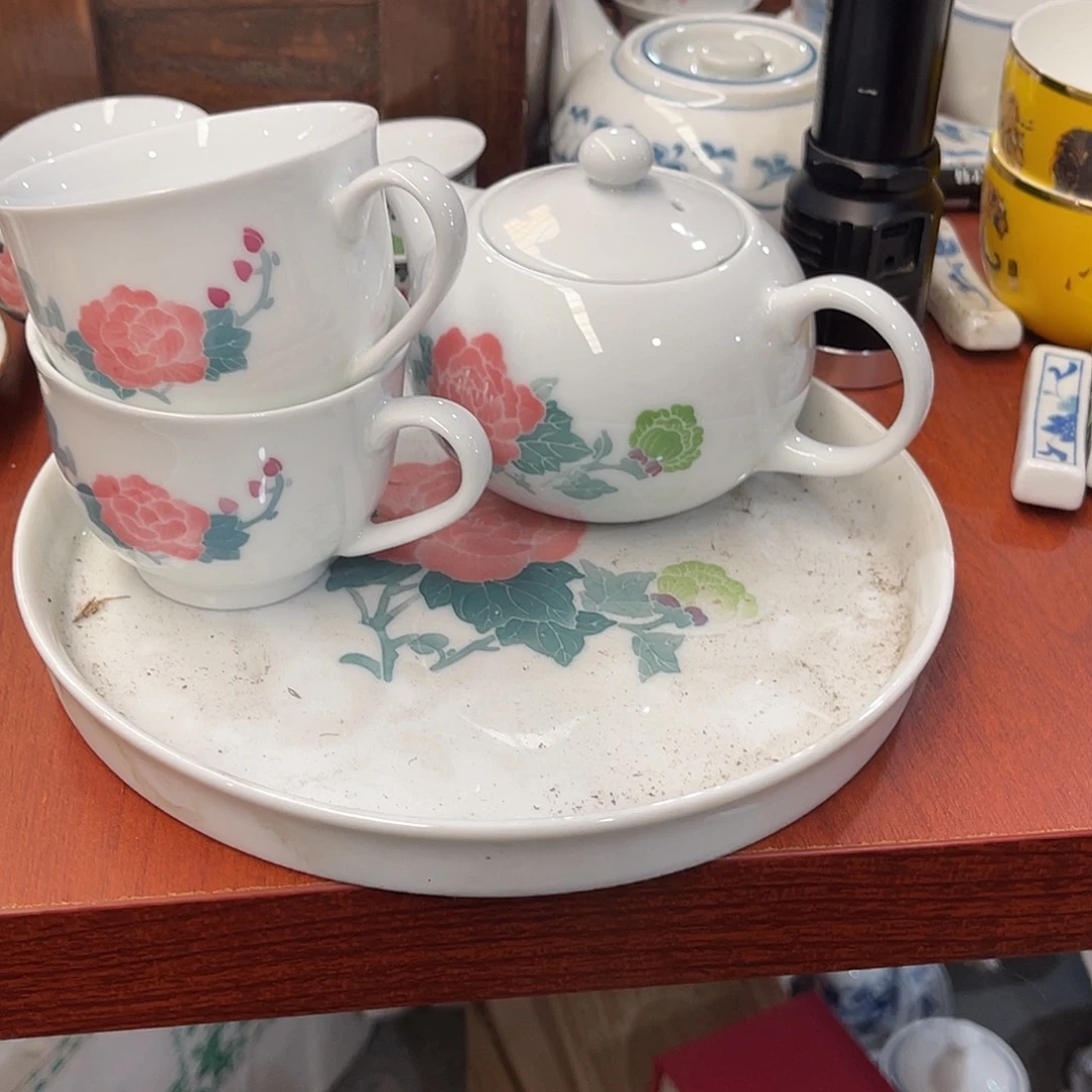 问***.醴陵瓷供货基地炸福利手绘四件套