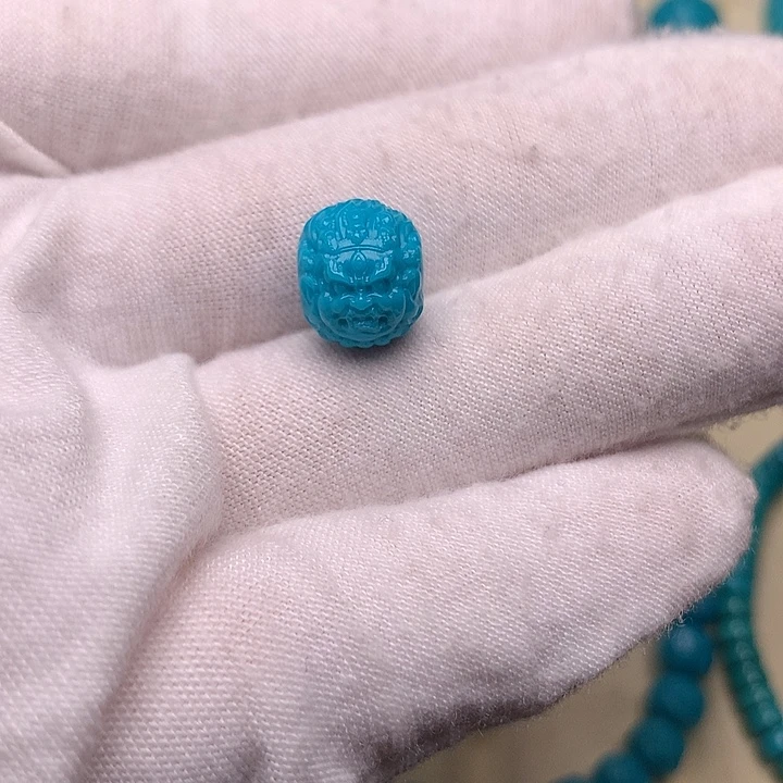 绿松石未镶嵌绿松石黑天10.8