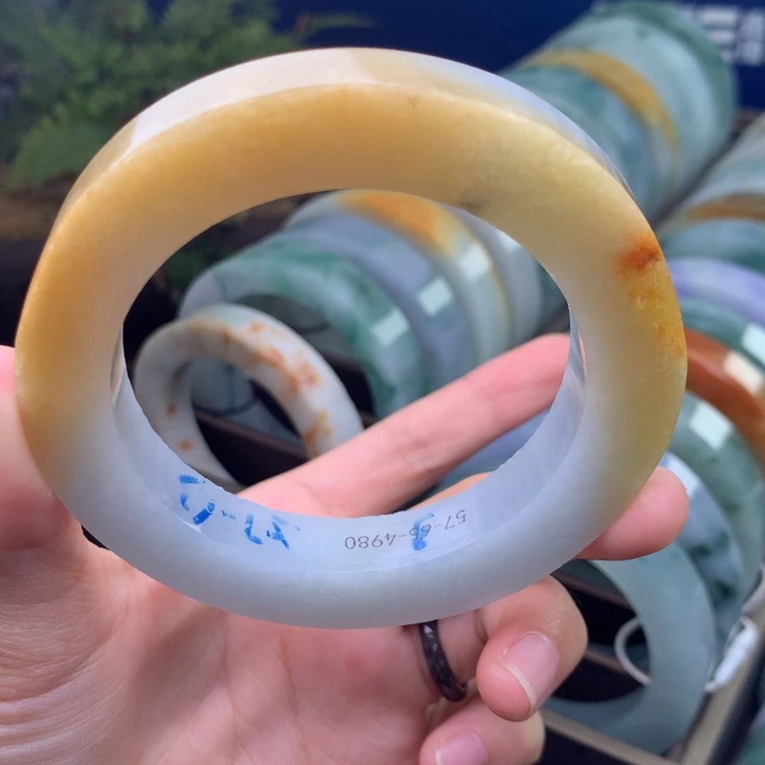 定制翡翠未镶嵌手镯定制不退不换