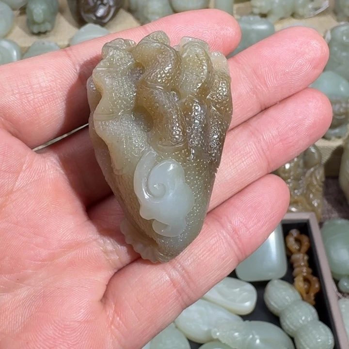 和田玉吊坠(不含链)未镶嵌