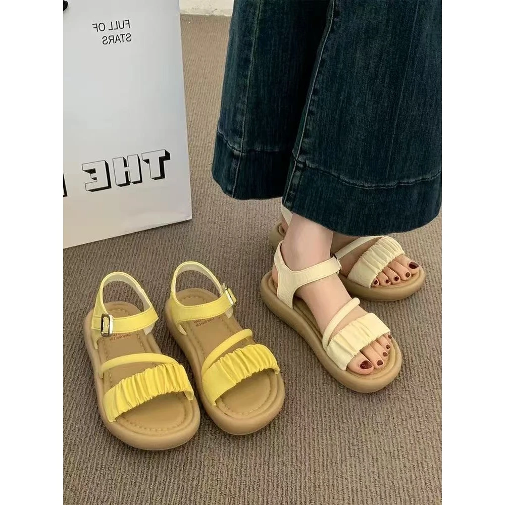 夏法式拖鞋女新款配裙子仙女风凉鞋H060