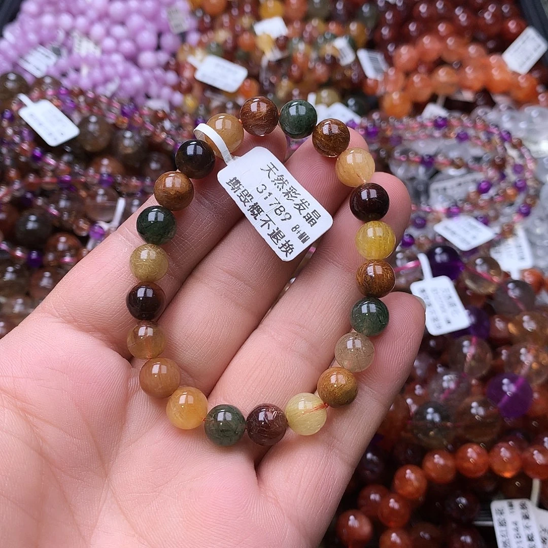 水晶手链未镶嵌，，