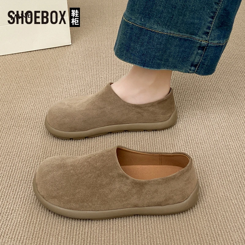 达芙妮集团旗下小土豆勃肯鞋2025新款春季百搭防滑一脚蹬穆勒鞋女