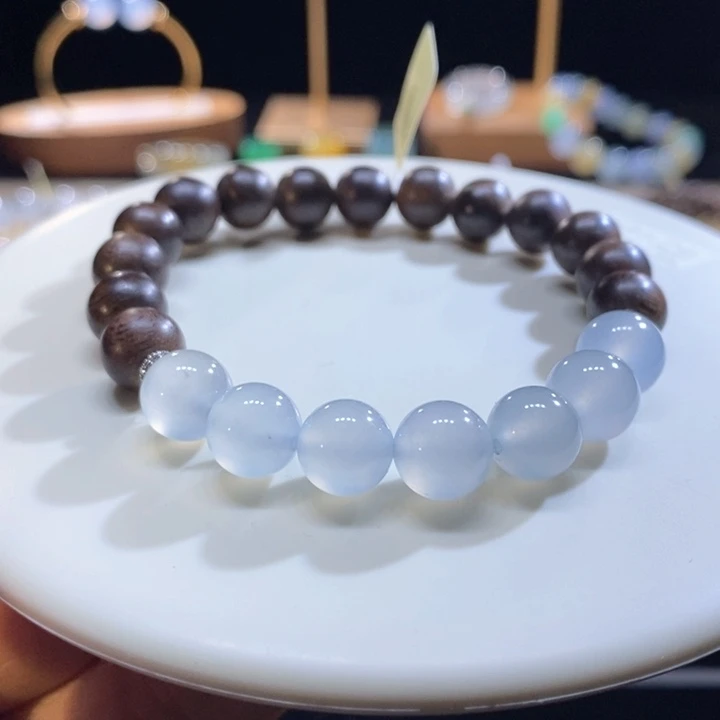 翡翠未镶嵌吊坠(不含链)翡翠冰胶蓝手串卡9+