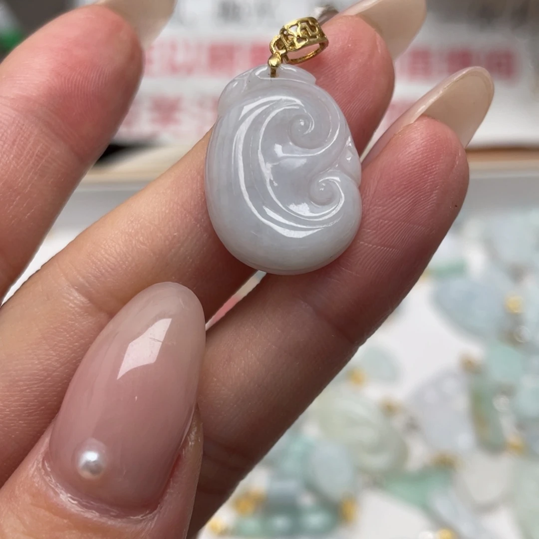 翡翠银S925镶嵌颈饰