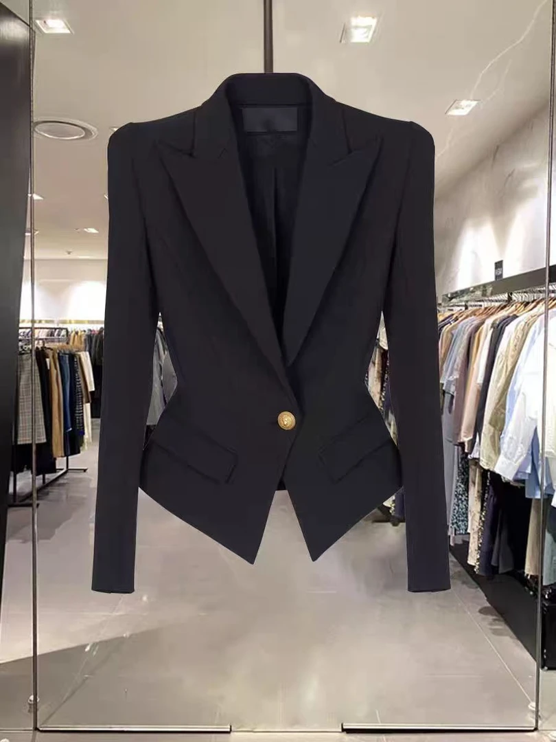 A114黑色修身时尚潮流百搭女款