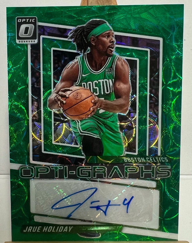 朱霍勒迪 op绿圈圈折 球员签字卡 凯尔特人队 保真 正版球星卡