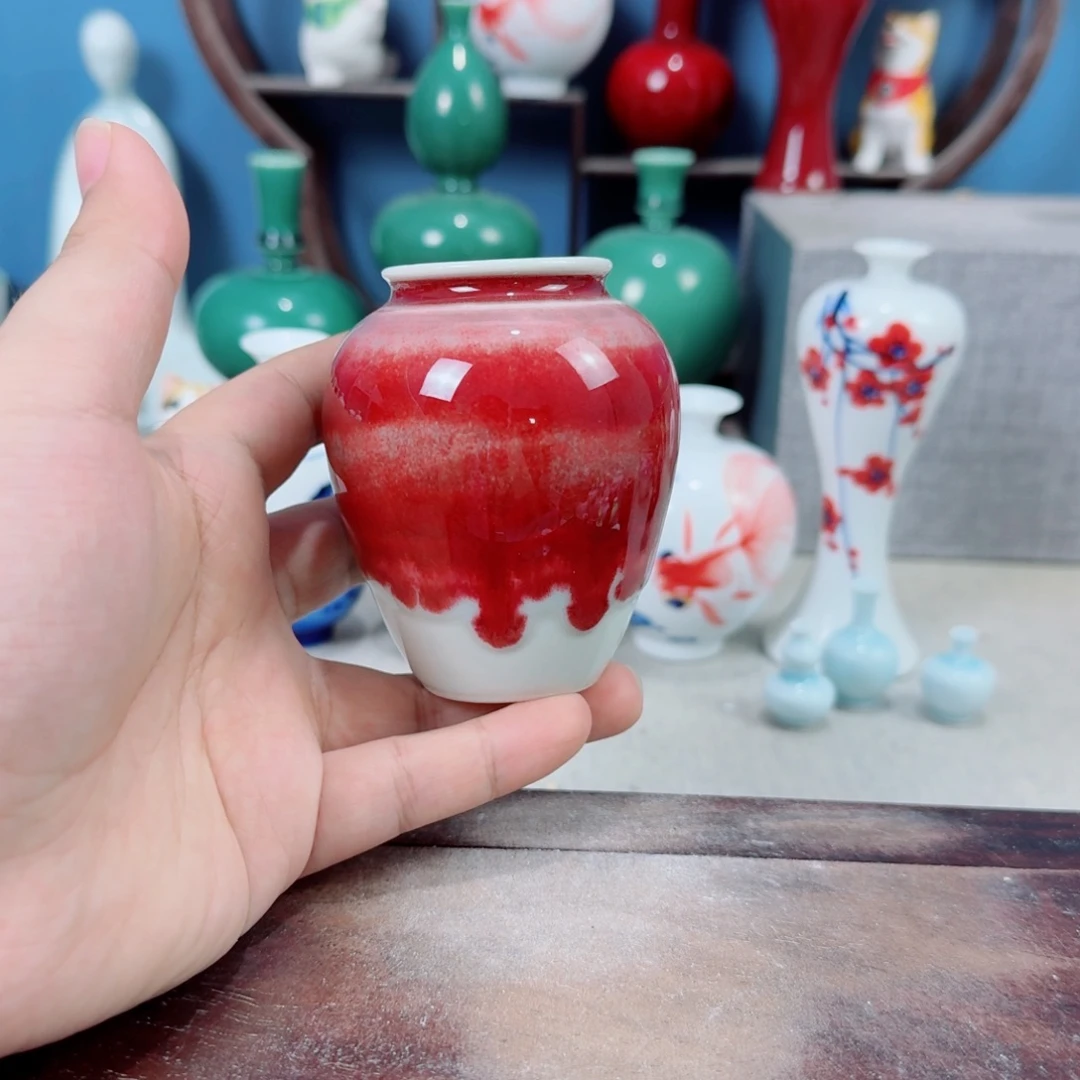 陶瓷手工小花器摆件