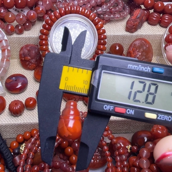 南红玛瑙未镶嵌手链三通