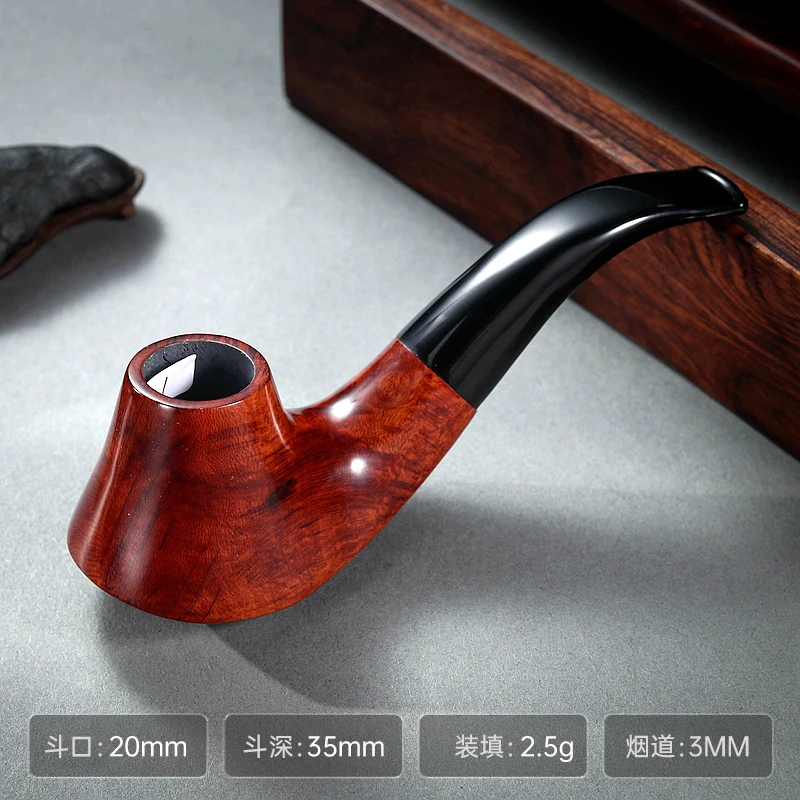 20*35 3MM大火山石楠木烟斗抽丝不挑草鸟眼手工斗异形座斗便携斗