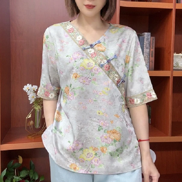 【小雅原创】（微澜）时尚经典严选新中式盘扣国风上衣