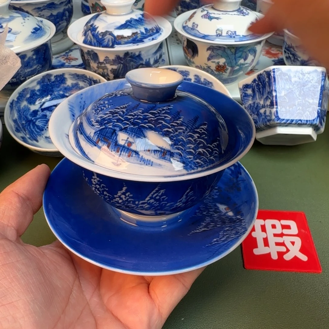陶纯手工纯手绘茶具321