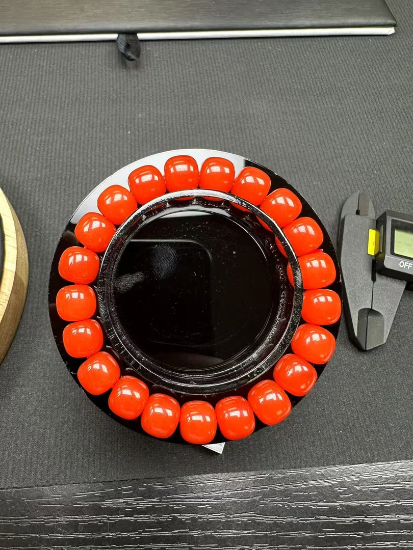 08精品老型手串柿子红尺寸10mm