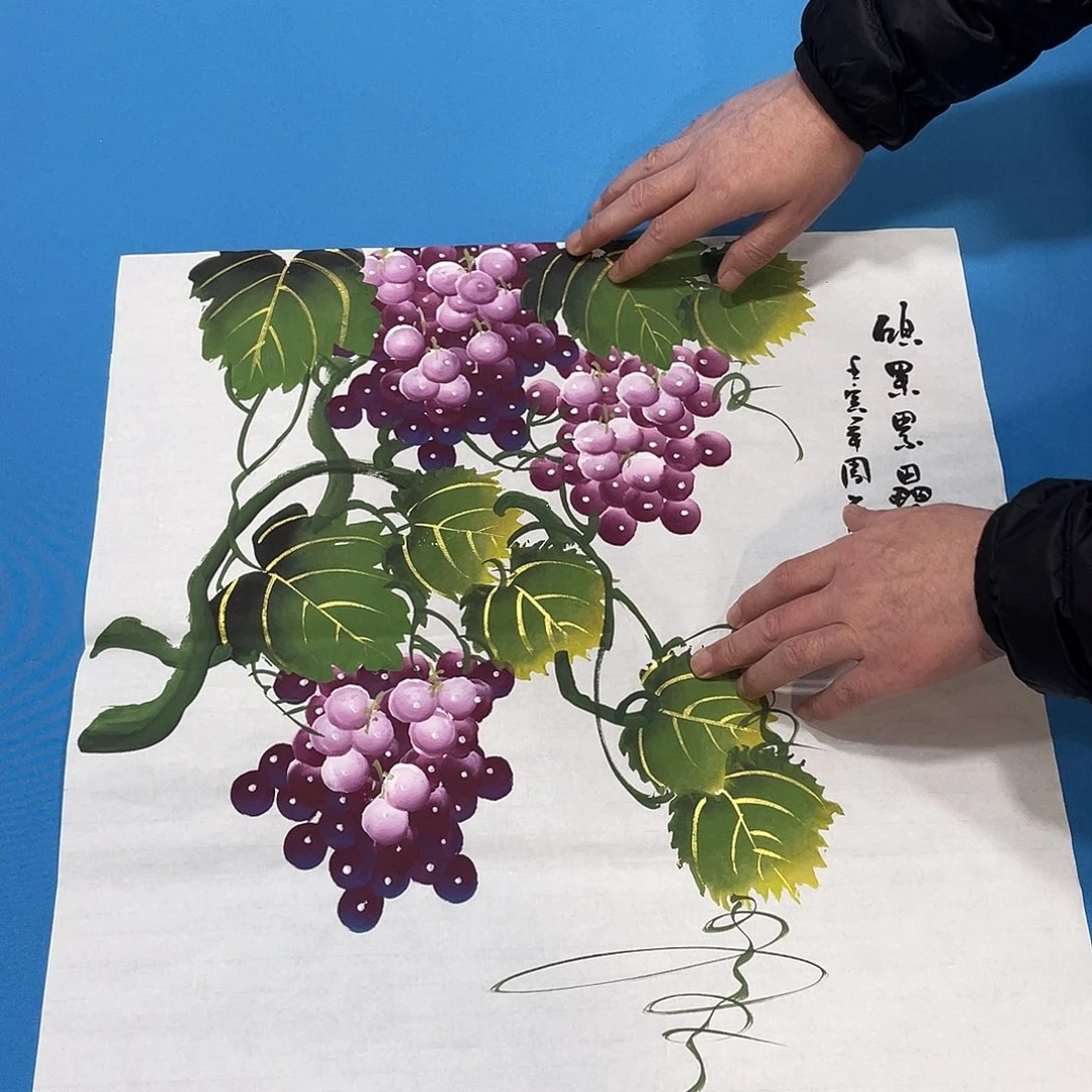 国画今天上午国画作品展示