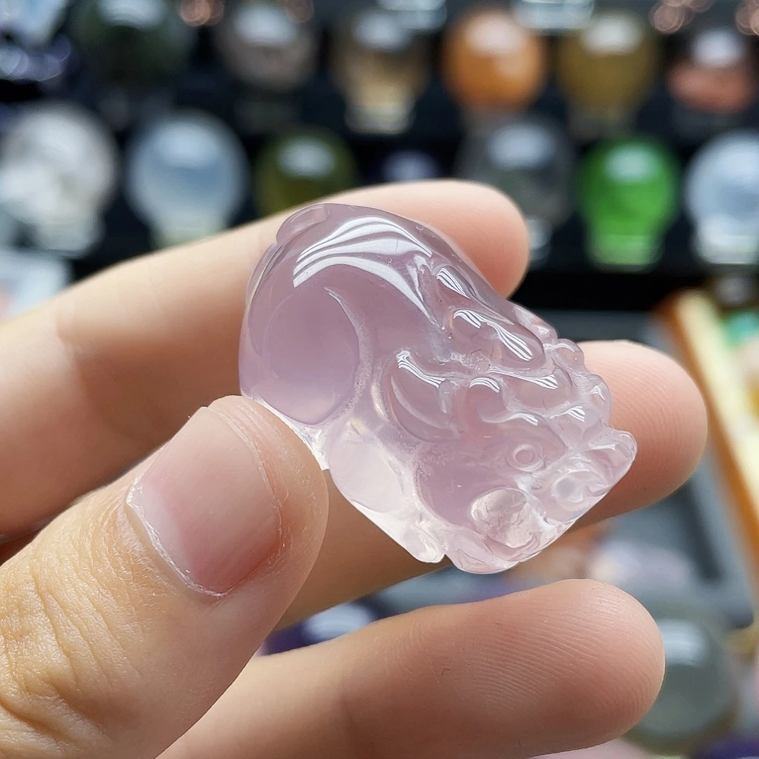 未镶嵌珠宝半成品水晶天然粉水晶