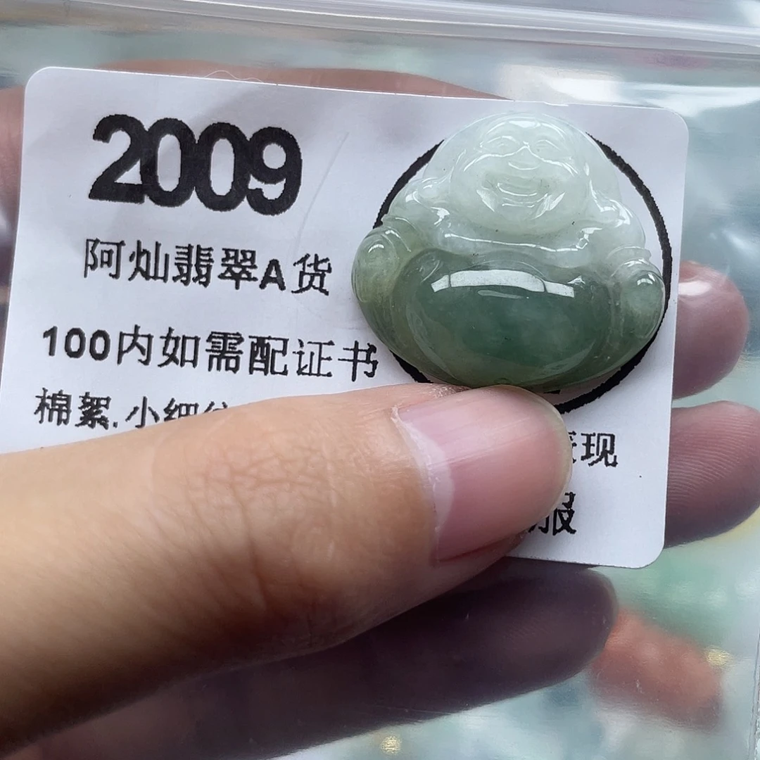 翡翠未镶嵌吊坠(赠链)