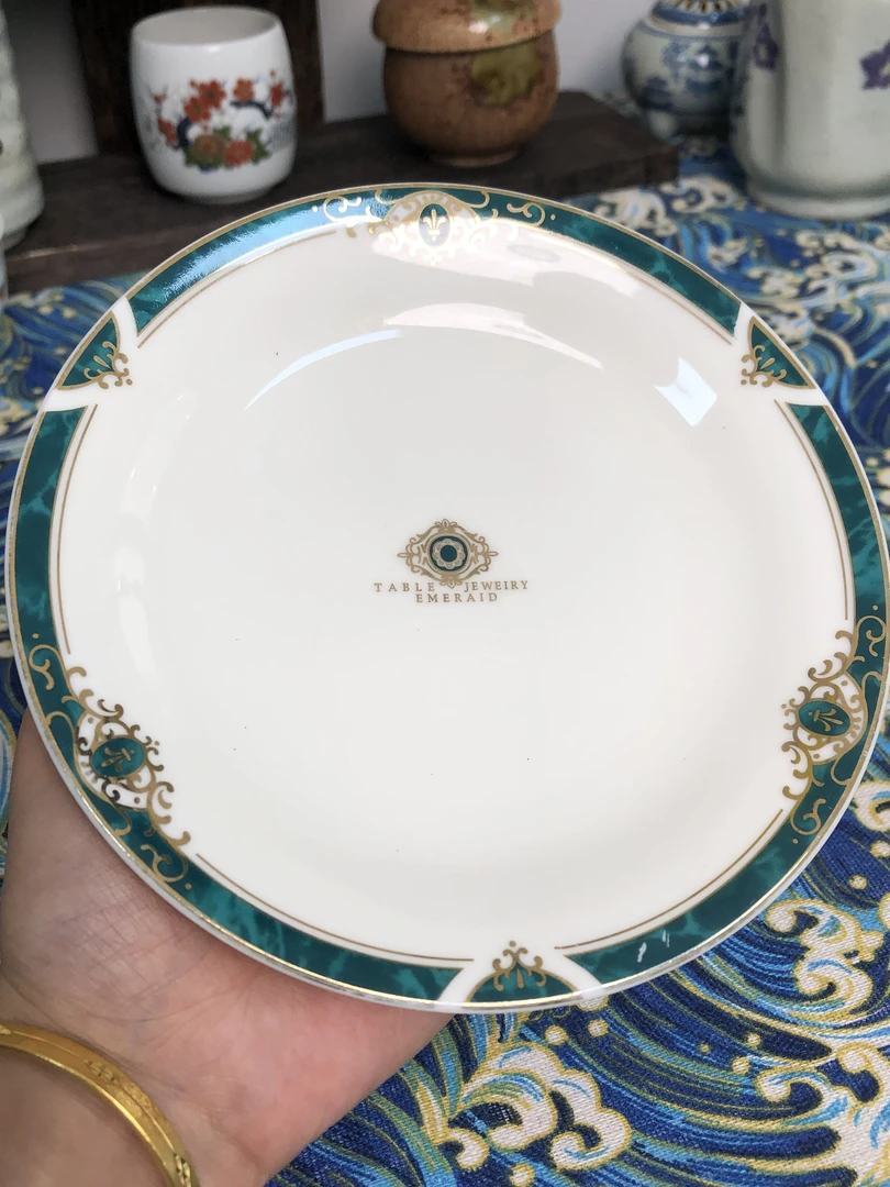 A28 宫廷风小清新圆形盘 满25包邮